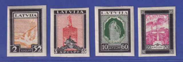 Letvija / Letonia 1933 fondo de ayuda aérea Mi.-N.o 215-218 B ** / montado sin montar o nunca montado