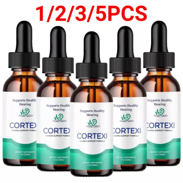 Lot 1-5 Pack Cortexi Drops - For Ear Health, Hearing Support, Healthy Eardrum