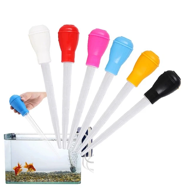 Tube Pipette Dropper Aquarium Clean Tool Fish Tank Siphon Pump Waste Remover