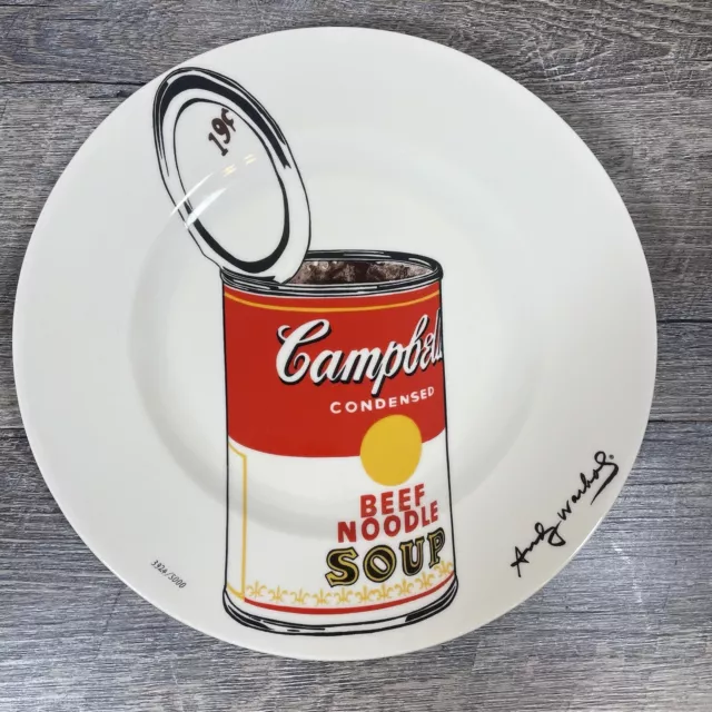 Vintage Andy Warhol Campbells Soup Can Plate Limited Edition #3924/5000