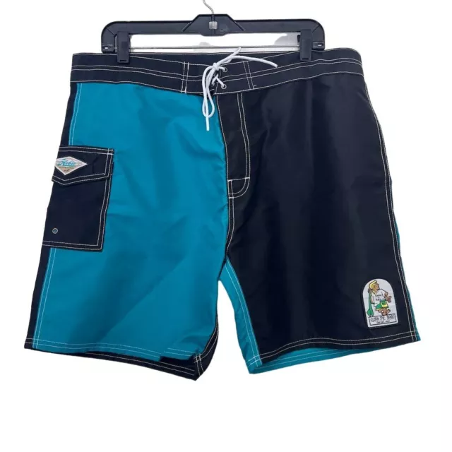 Pantalones cortos de tabla Kanvas by Katin x Hobie Collaboration para hombre talla 38 negro azul surf