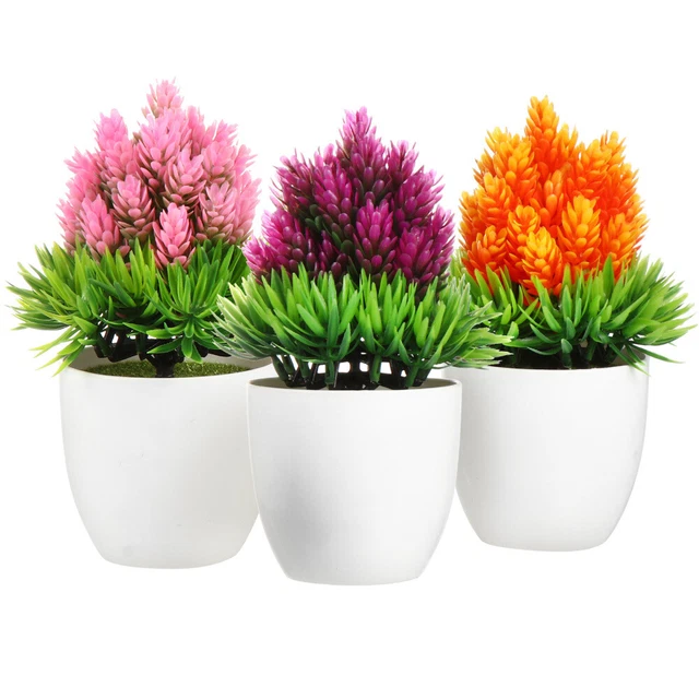 Green Home Decor Table Fake Plants Pine Needle Pineapple Potted Plant Wedding
