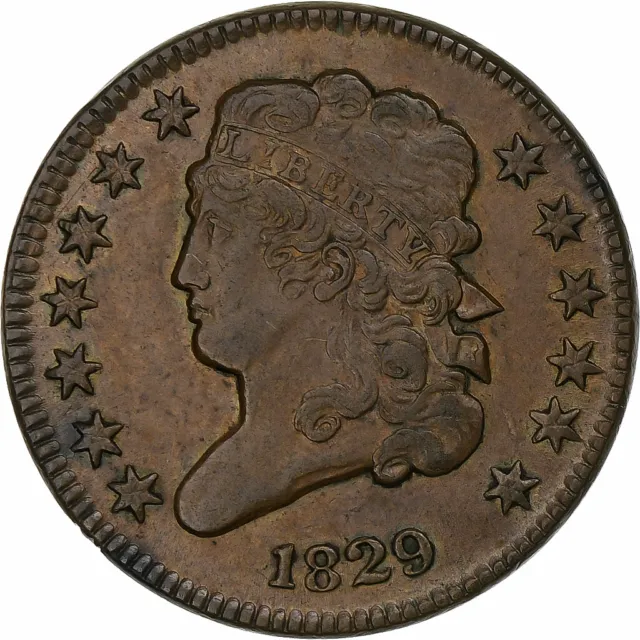 [#1281133] United States, Half Cent, Classic Head, 1829, Philadelphia, Copper, A