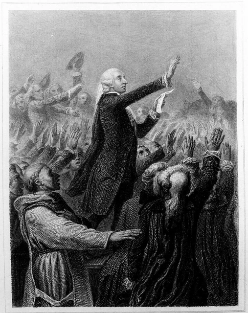 RÉVOLUTION FRANCAISE - Le SERMENT du JEU de PAUME - Gravure du 19e siècle