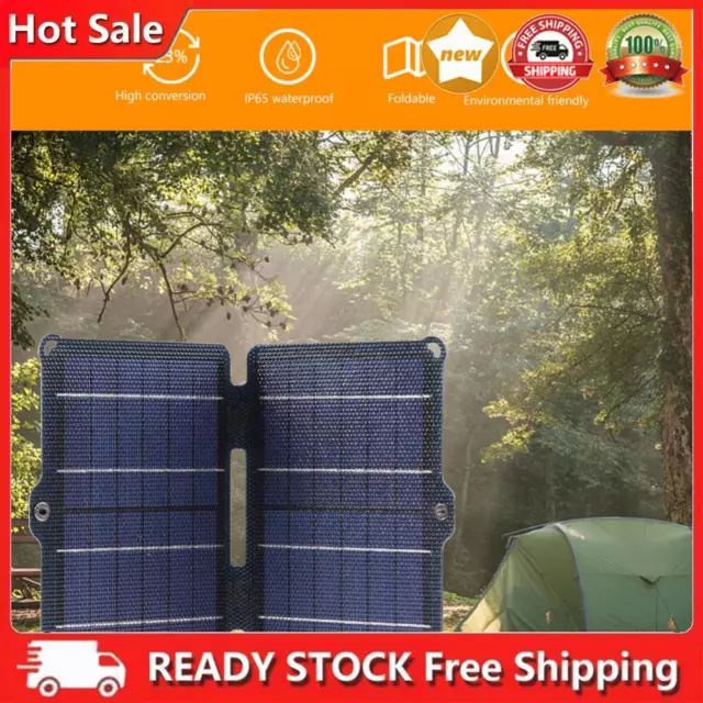 10W 5V Outdoor Solar Panel Bi-fold Waterproof Camping Solar Panel Pack for Light