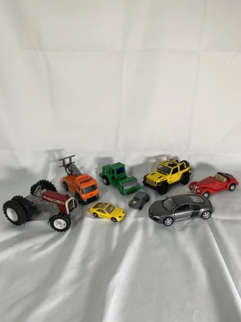 Paquete de coche de juguete Corgi Juniors Kinsmart Jeep Audi Tractor Classic