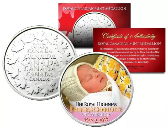 PRINCESS CHARLOTTE of Cambridge - Royal Canadian Mint Coin Medallion