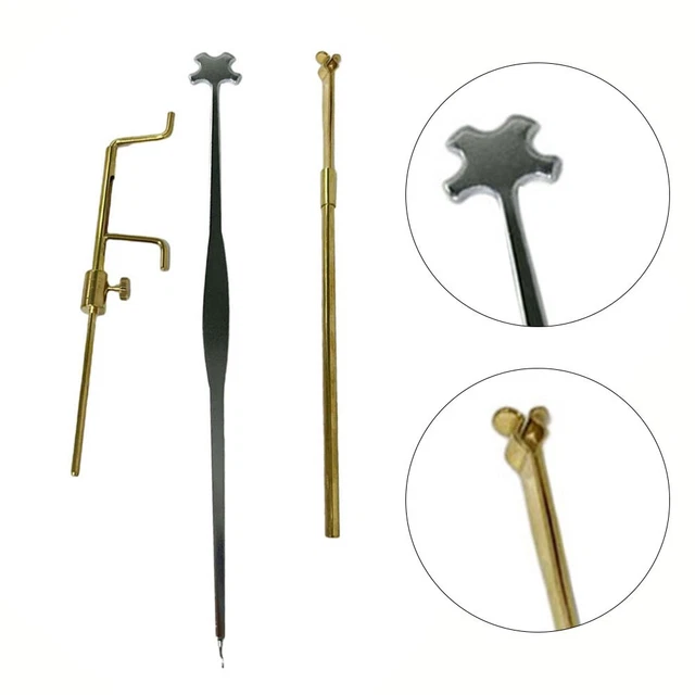 Instrumentos de curado de violín instrumentos de curado de violín 3 piezas cromo dorado