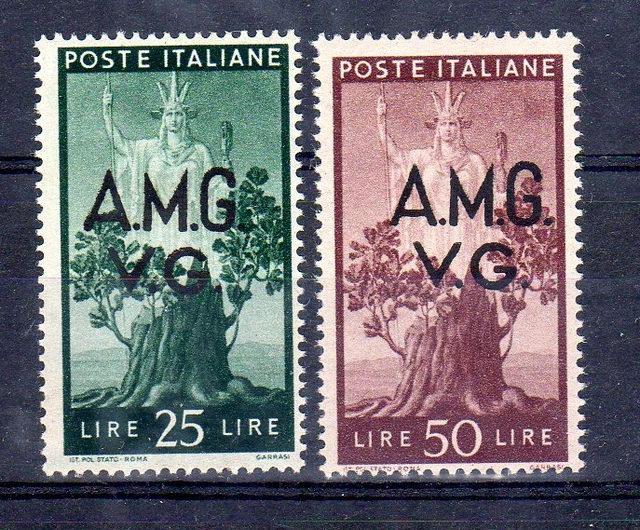 Italy trieste MNH 2 good values SC# 1LN11-1LN12