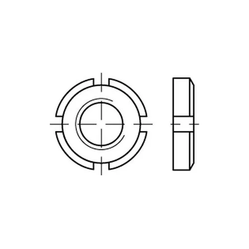 Nutmutter DIN 981, Stahl 14H 3