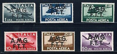 Italy - Trieste Posta Aerea A.M.G - F.T.T 1947 set 6 stamps MNH