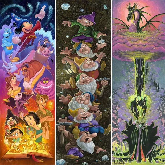 Full Diamond Painting Cartoon disne Magic Mickey Dragon DIY Aladdin Home Decor