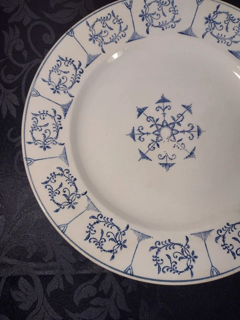 Ancien Grand Plat Rond Hamage Collection Saxe 3