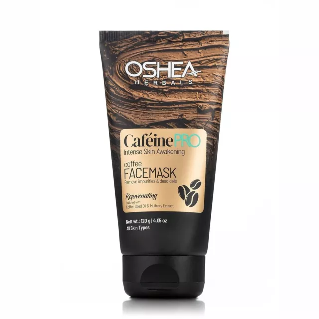 Oshea Herbal Cafeine PRO Masque facial au café pour peaux sèches...