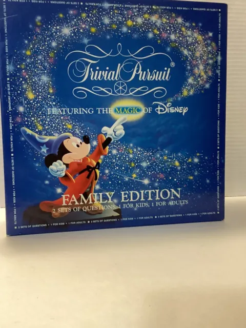 Vtg 1986 Trivial Pursuit Magic of Disney Family Edition Board Game - ALL PIECES!