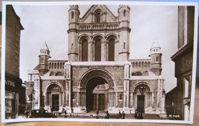 Irish RPPC Postcard ST. ANN'S CATHEDRAL Church BELFAST Northern Ireland RP Photo