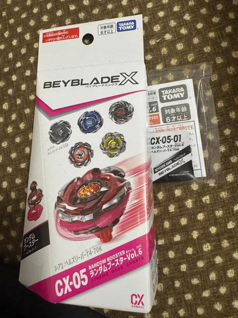 BEYBLADE X CX-05 Hells Reaper T4-70K refuerzo aleatorio sin abrir Japón ...