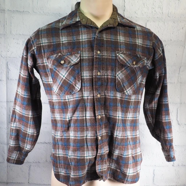 Pendleton men's mason plaid flannel long sleeve shirt
