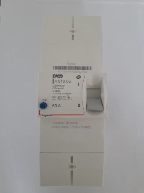 disjoncteur différentiel legrand 60A