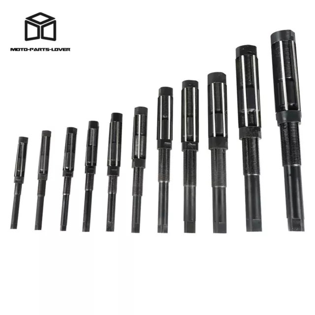 11 pcs Adjustable Hand Reamer Set H4 to H14 A-K Size 15/32 inch to 1.1/2 inch