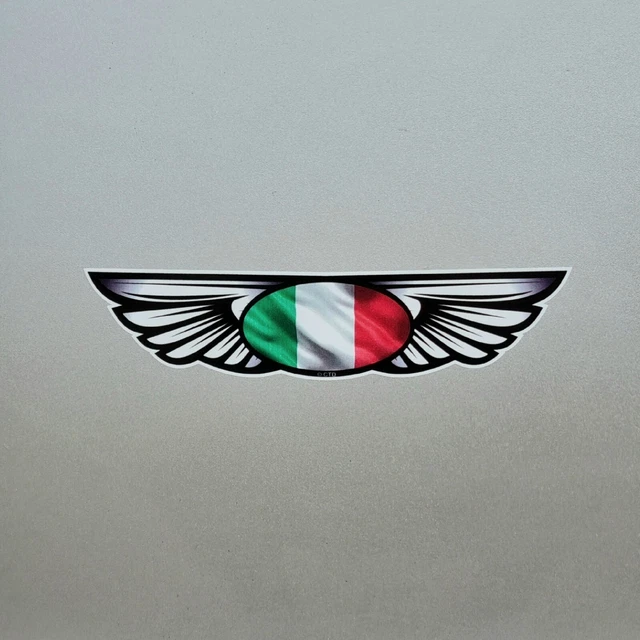 Made In Italy Flag Sticker Vinyl Decal Italian Car Sticker For