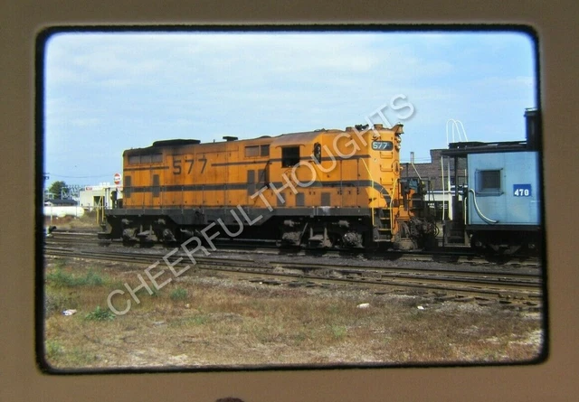 Original '81 Kodachrome Slide MEC Maine Central 577 GP7 Bangor, ME    33R57