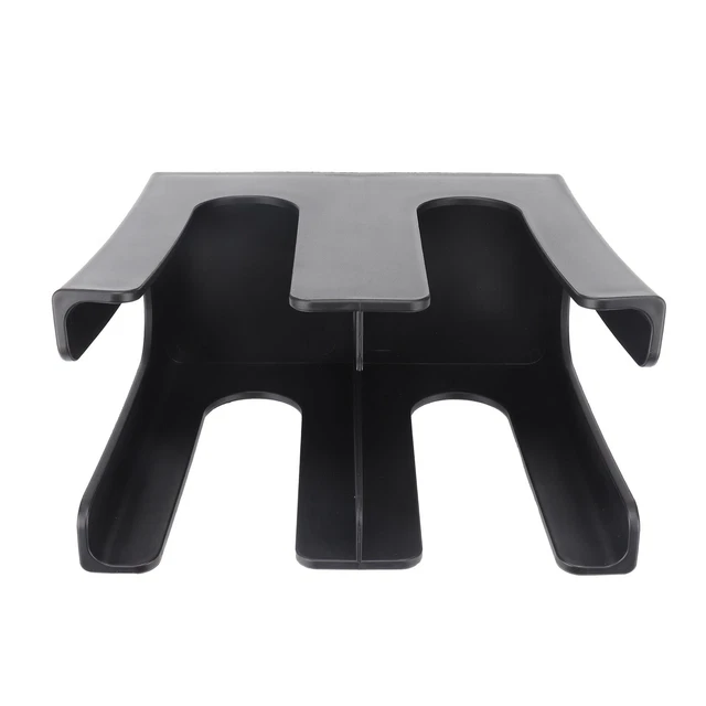 Porte-Gobelets 4 Compartiments En Acrylique Noir - Capacité 80 Tasses - Distributeur Café Bureau - 8