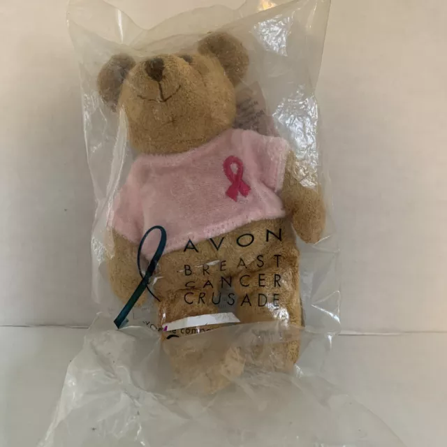 BRAND NEW! 2001 Avon Breast Cancer Crusade Teddy Bear Stuffed Plush SEALED!