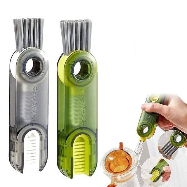 Spazzola di pulizia durevole 3 pz per pulizia tappo bottiglia rendere la pulizia