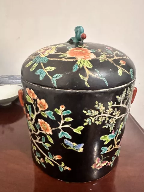black pastels porridge jar