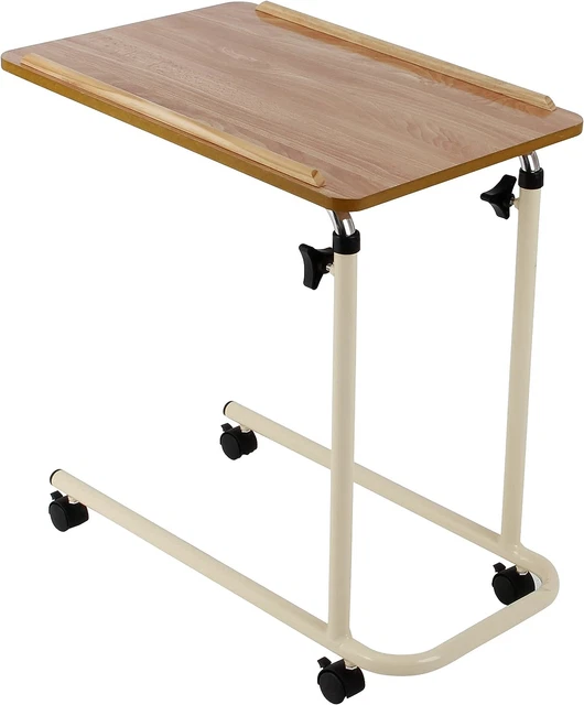 Tavolo da letto regolabile con ruote scrivania laptop altezza completamente regolabile