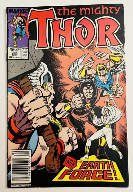 The Mighty Thor  # 395 Marvel Comics  1988 Vintage Collectible  .