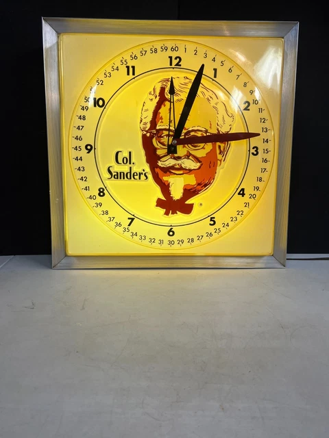 VINTAGE 1960'S KFC Colonel Sanders Kentucky Fried Chicken Lighted