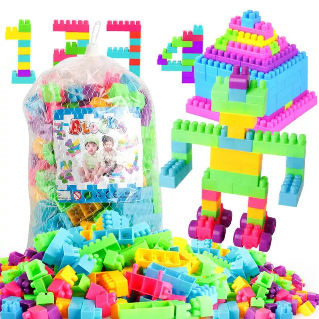 80/250pcs DIY Montieren Bausteine Figuren Modell Bricks für Kinder Spielzeug NEU