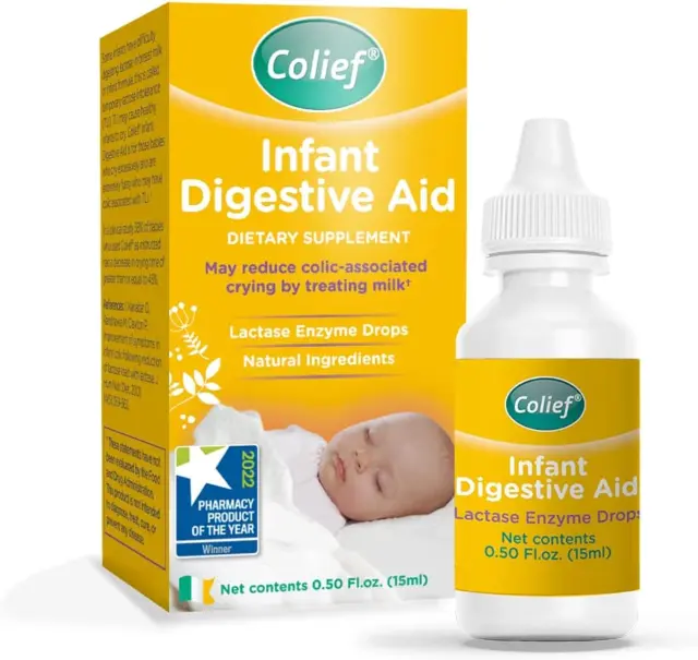 Colief Infant Digestive Aid | Gas Drops for Babies | Natural & Safe Infant Gas R