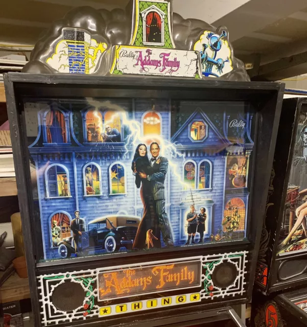 BALLY ADDAMS FAMILY PINBALL MACHINE BEAUTIFUL CONDITION  LEDs