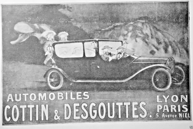 1915 Cottin & Desgouttes Lyon Paris Press Advertisement