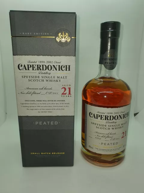 Caperdonich 21 Jahre Single Malt Scotch Whisky Sammlerstück vol. 48 % 0,7 L