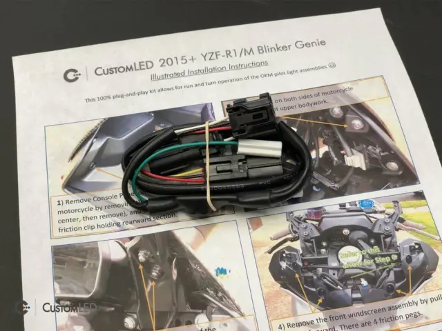 2015+ YZF-R1 DRL Blinker Mod - Blinker Genie - Pre-Wired for 2015+ Yamaha YZF-R1 2