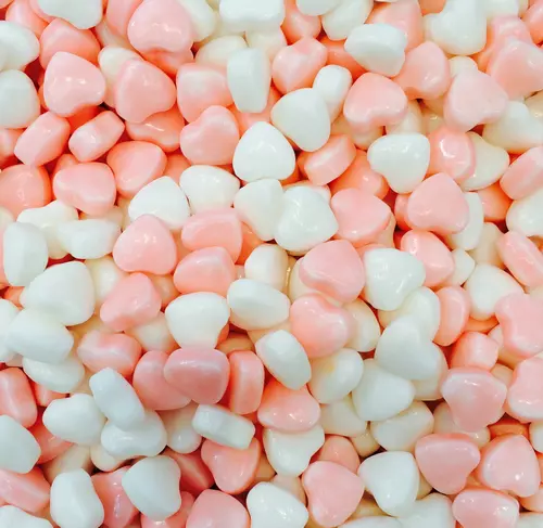 350g PINK and WHITE Tiny Heart Candy
