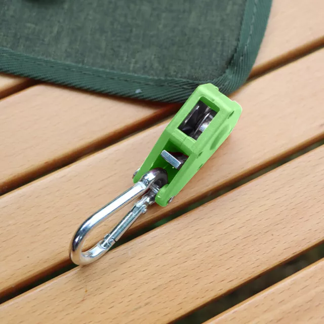 Rope Hanger Adjustable Cord Adjuster Fastener for Camping Canopy (Green) 3