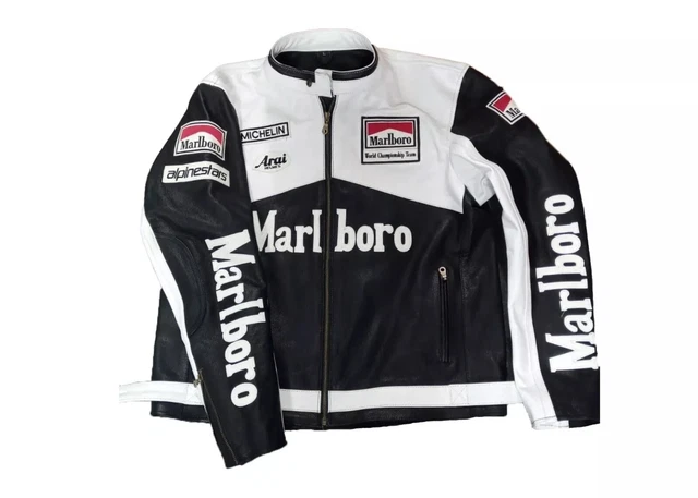 Veste de Moto Honda en Cuir Véritable