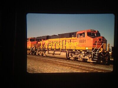 6X07 TRAIN SLIDE Railroad 35MM Photo BNSF 6691 ES44C4 GALESBURG ILLINOIS 9-20-11