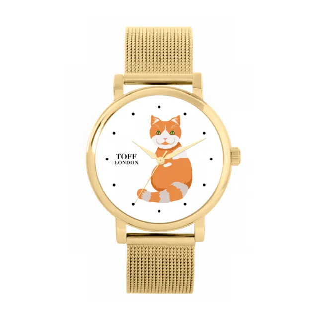 Toff London TLWS-39348 Ladies Scottish Fold Cat Watch