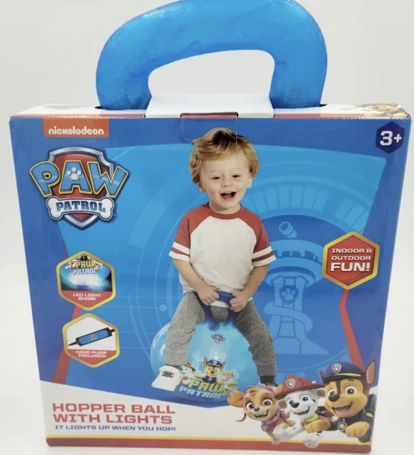 NICKELODEON PAW PATROL Hopper Ball. Lights Up When You Hop. Pump