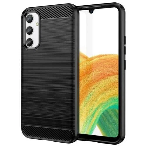 Coque Carbone pour Samsung Galaxy A34 5G Housse Portable Étui Téléphone