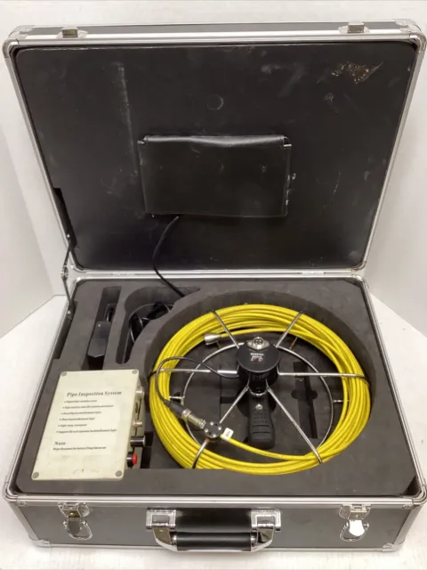 7" LCD Sewer Inspection Camera 100ft 30M Industrial Endoscope Inspection System