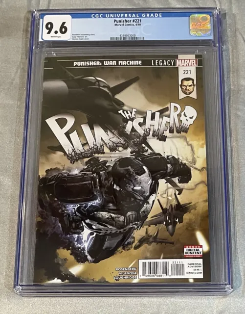 Punisher #221 Crain Cover CGC 9.6 Frank Castle War Machine 1st Print Marvel