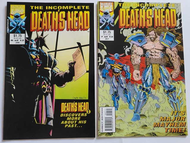 The Incomplete Death's Head #6, #7 - Lot of 2 - Marvel Comics UK