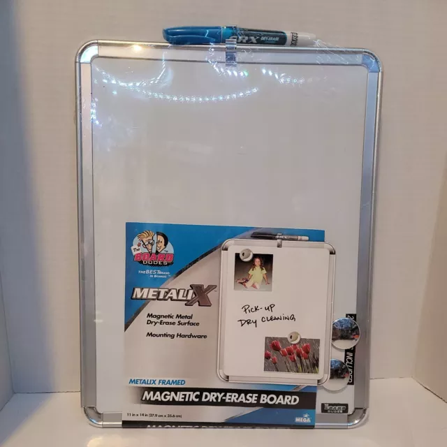 Metalix Magnetic Easy Mount Dry Erase Board 11" x 14"